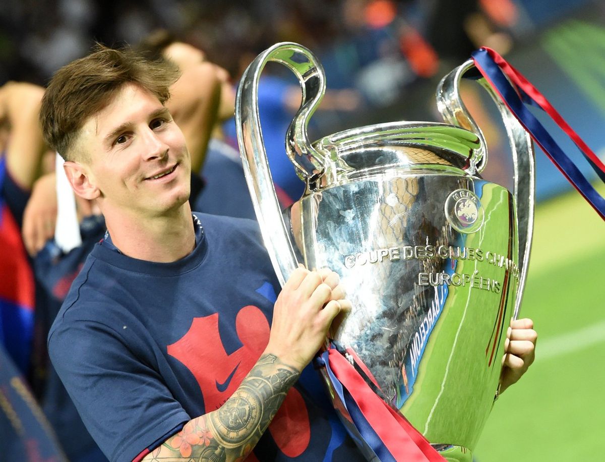 Lionel Messi en champions imagen