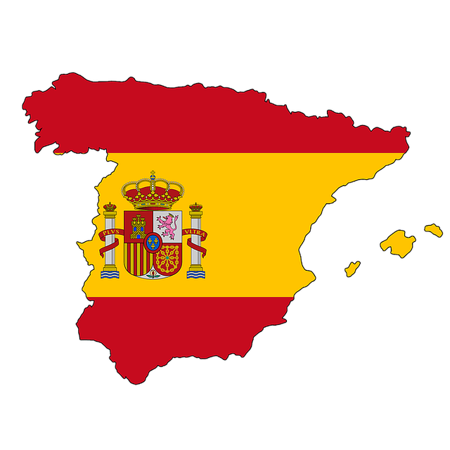 Croquis de España con bandera Eurocopa